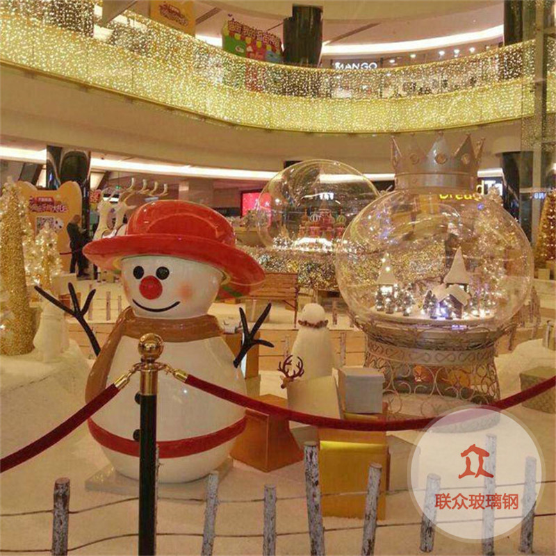 大型玻璃钢仿真动物北极熊雕塑摆件冰雪海洋馆动物园美陈造景装饰