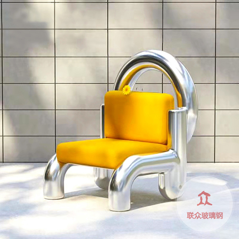 辽宁抚顺儿科诊所玻璃钢休闲椅结合企业形象特色定制